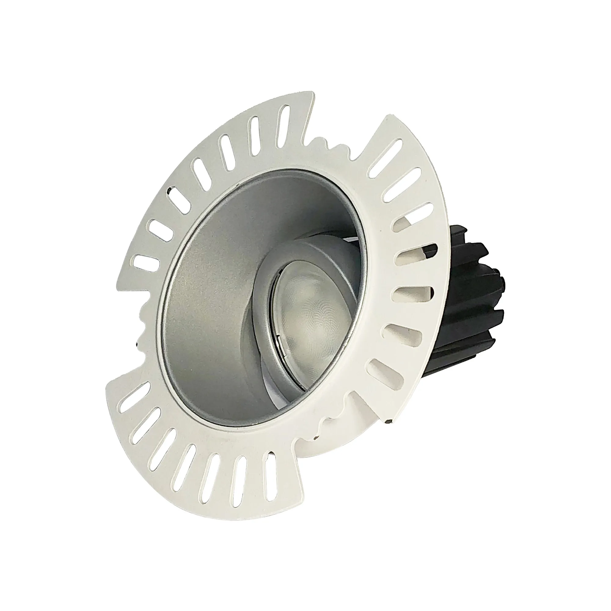 DM202571  Basy 15 Philips Powered 15W 3000K 890lm 24° CRI>90 LED Engine, 250mA White Fixed Recessed Spotlight, IP20